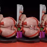 Frieren Xmas Statue | Frieren: Beyond Journey's End Fan Art by Digital Dark SFW,NSFW,Futa 3d printed statue,3d printed,nsfw statue,3d printed figure,Frieren Xmas Statue,futa statue,futa figurines,futanari figurines,futanari statue