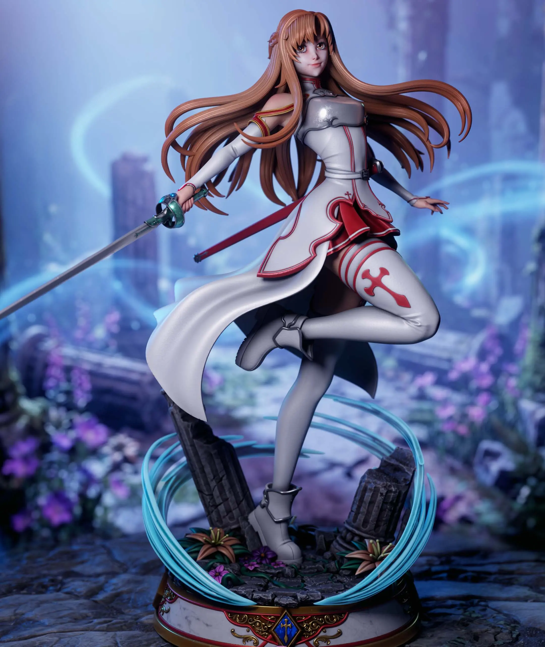 Asuna Statue | Sword Art Online Fan Art by 3Dmoonn SFW 3d printed,3d printed statue,Asuna Statue,Sword Art Online statue,3d printed figure