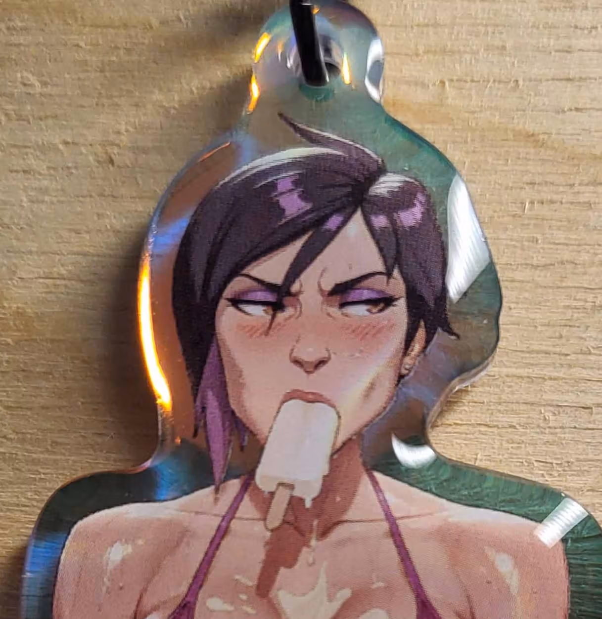 Brelok Invisigal Bikini | Dispatch Akrylowy brelok SFW Invisigal keychain,Dispatch keychain,sfw keychain