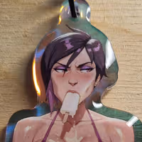 Brelok Invisigal Bikini | Dispatch Akrylowy brelok SFW Invisigal keychain,Dispatch keychain,sfw keychain