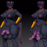 Corrupted Goddess Furry Statue | Original Fanart von MorganMorningstar SFW,NSFW,Futa 3d printed statue,3d printed,3d printed figure,Corrupted Goddess Statue,Original Statue,futa statue,futa figurines,futanari figurines,futanari statue,nsfw statue,furry statue