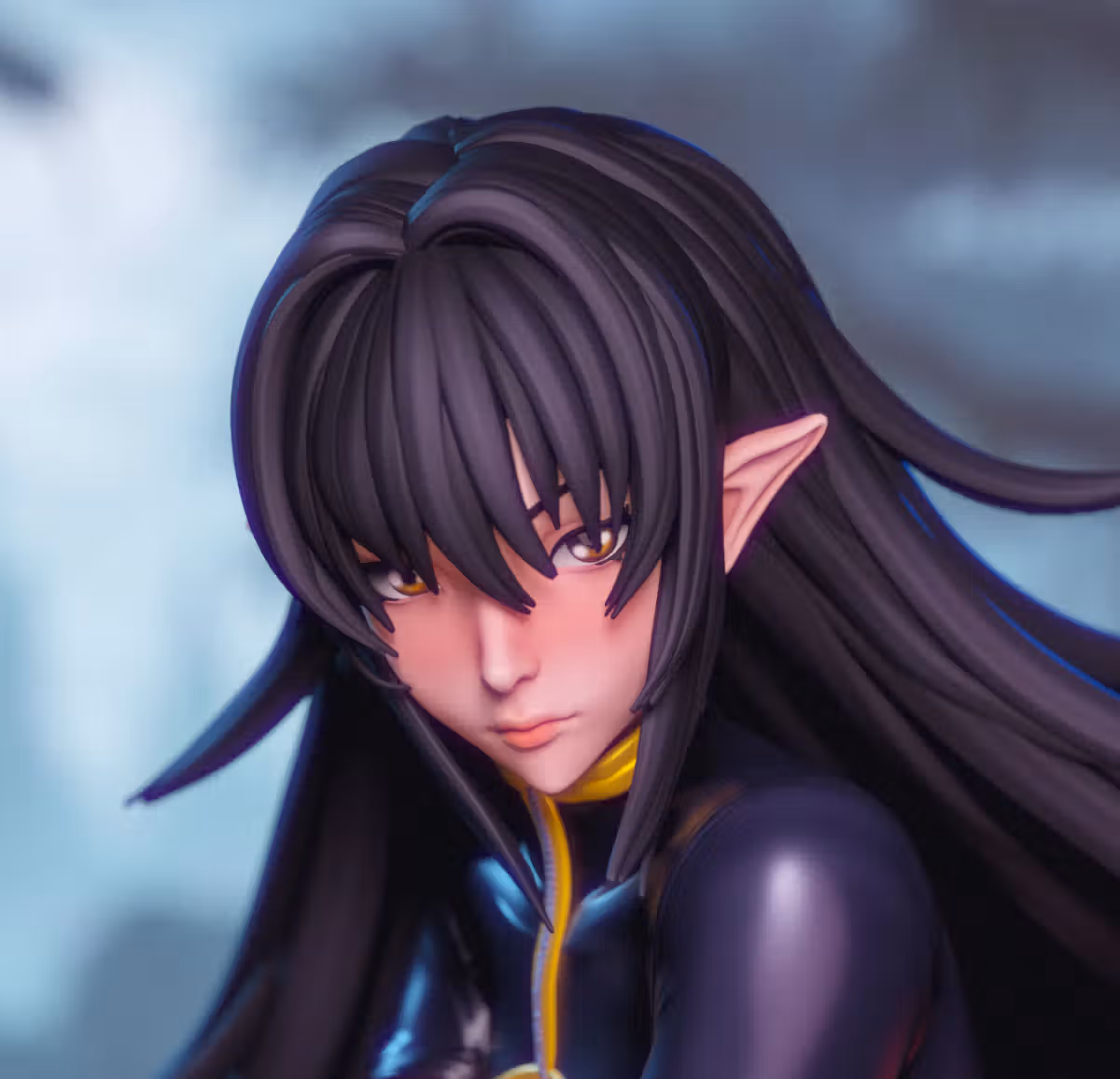 AnneRose Vajra Statue | Taimanin Murasaki Fan Art by Momoji3d SFW,NSFW 3d printed statue,3d printed,nsfw statue,Taimanin Murasaki statue,AnneRose Vajra statue