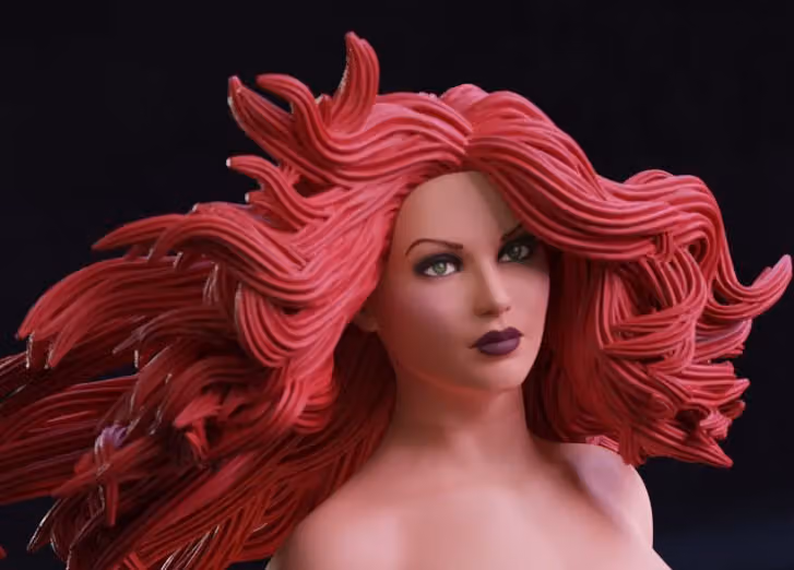 Madelyne Pryor Statue | X-Men97 Fan Art by Abe3D SFW,NSFW 3d printed statue,nsfw statue,marvel statue,madelyne pryor statue,xmen97 statue,3d printed figure