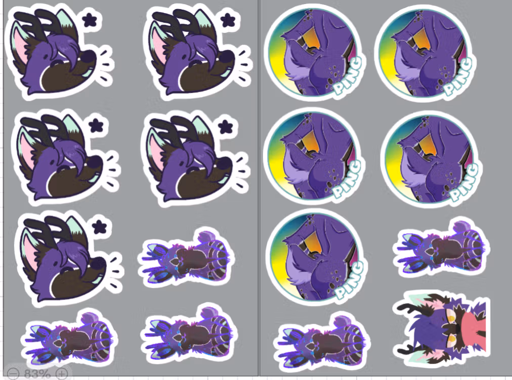 Spec 4 Mega Pack Sticker | Original Vinyl Sticker SFW furry sticker,sticker pack