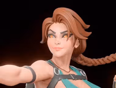 Lara Croft Statue | Tomb Raider Fan Art by Digital Dark SFW,NSFW,Futa 3d printed statue,3d printed,Lara Croft statue,nsfw statue,futa statue,3d printed figure,tomb raider,futa figurines,futanari figurines,futanari statue
