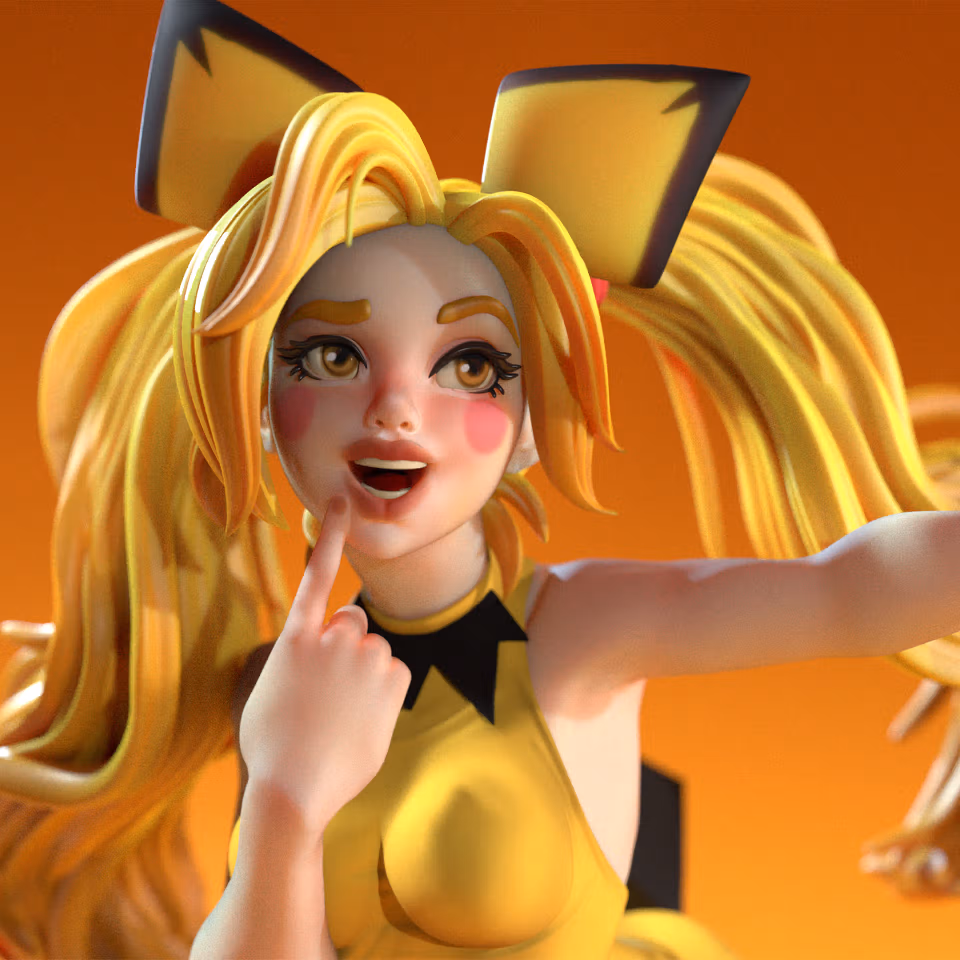 Waifumon Pichina Statue | Pokemon Fan Art by SiryllArt SFW,NSFW 3d printed statue,3d printed,nsfw statue,cosplay pokemon statue,Waifumon Pichina Statue,Pokemon Statue