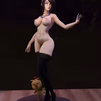 Statue LULU | Final Fantasy Fan art par Momoji3d SFW,NSFW 3d printed statue,3d printed,nsfw statue,Final Fantasy statue,LULU statue