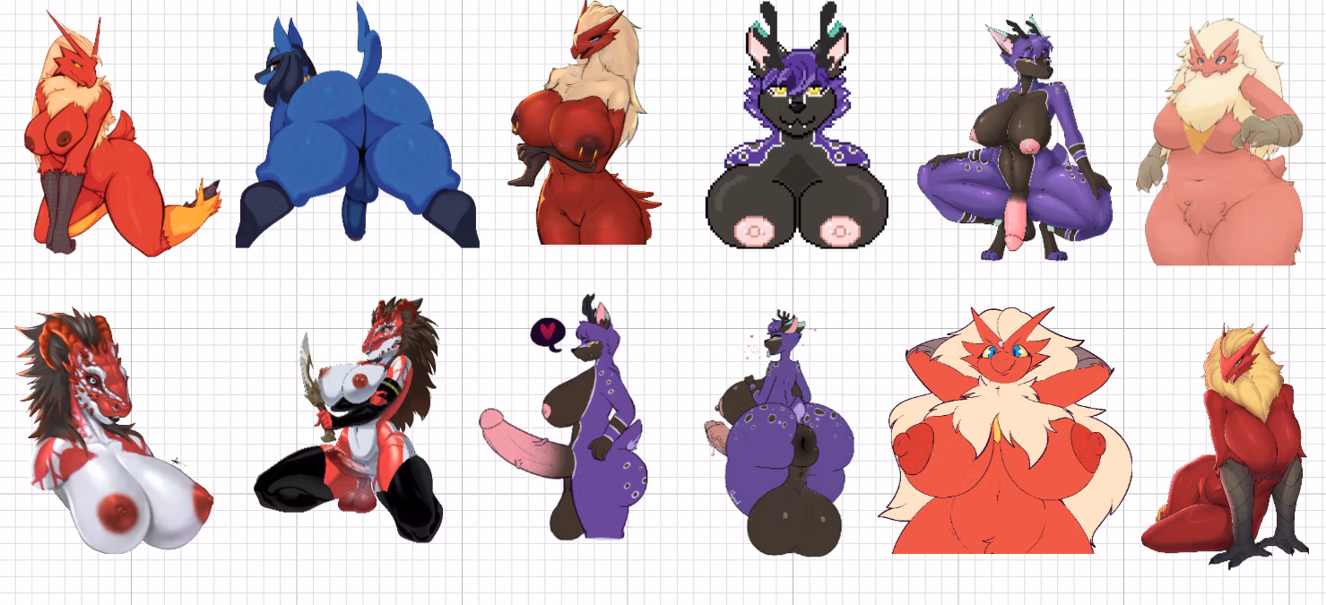Spec Mega Pack Sticker | Original Vinyl Sticker NSFW furry sticker,sticker pack,nsfw sticker