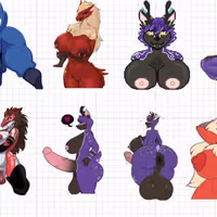 Spec Mega Pack Sticker | Original Vinyl Sticker NSFW furry sticker,sticker pack,nsfw sticker
