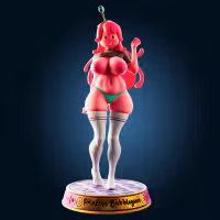 Princess BubbleGum Curvy Thicc Statue | Adventure Time Fan Art by Officer Rhu SFW,NSFW,Futa 3d printed,Princess BubbleGum statue,futa statue,Adventure Time statue,furry statue,nsfw statue,futa figurines,futanari figurines,futanari statue