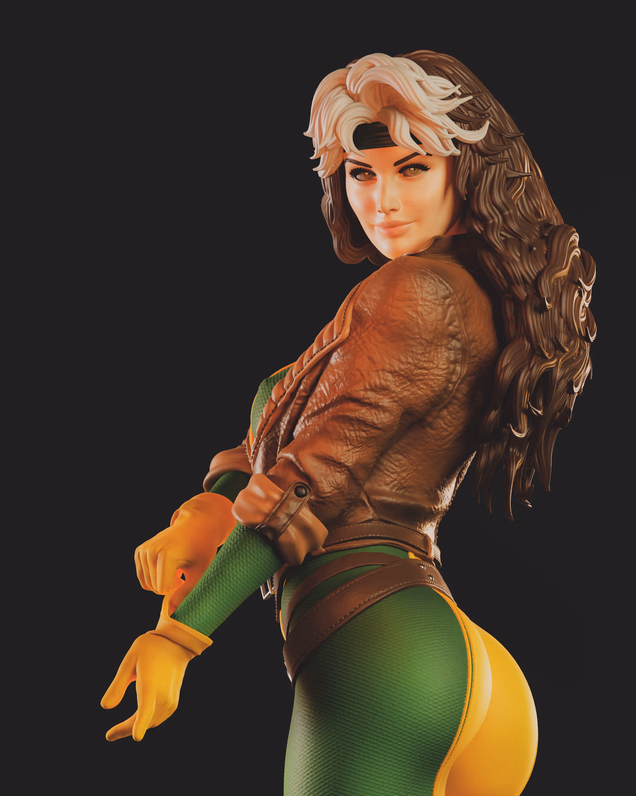 Rogue Statue | Marvel Fan Art by Abe3D SFW 3d printed statue,rogue statue,marvel statue,3d printed figure,3d printed