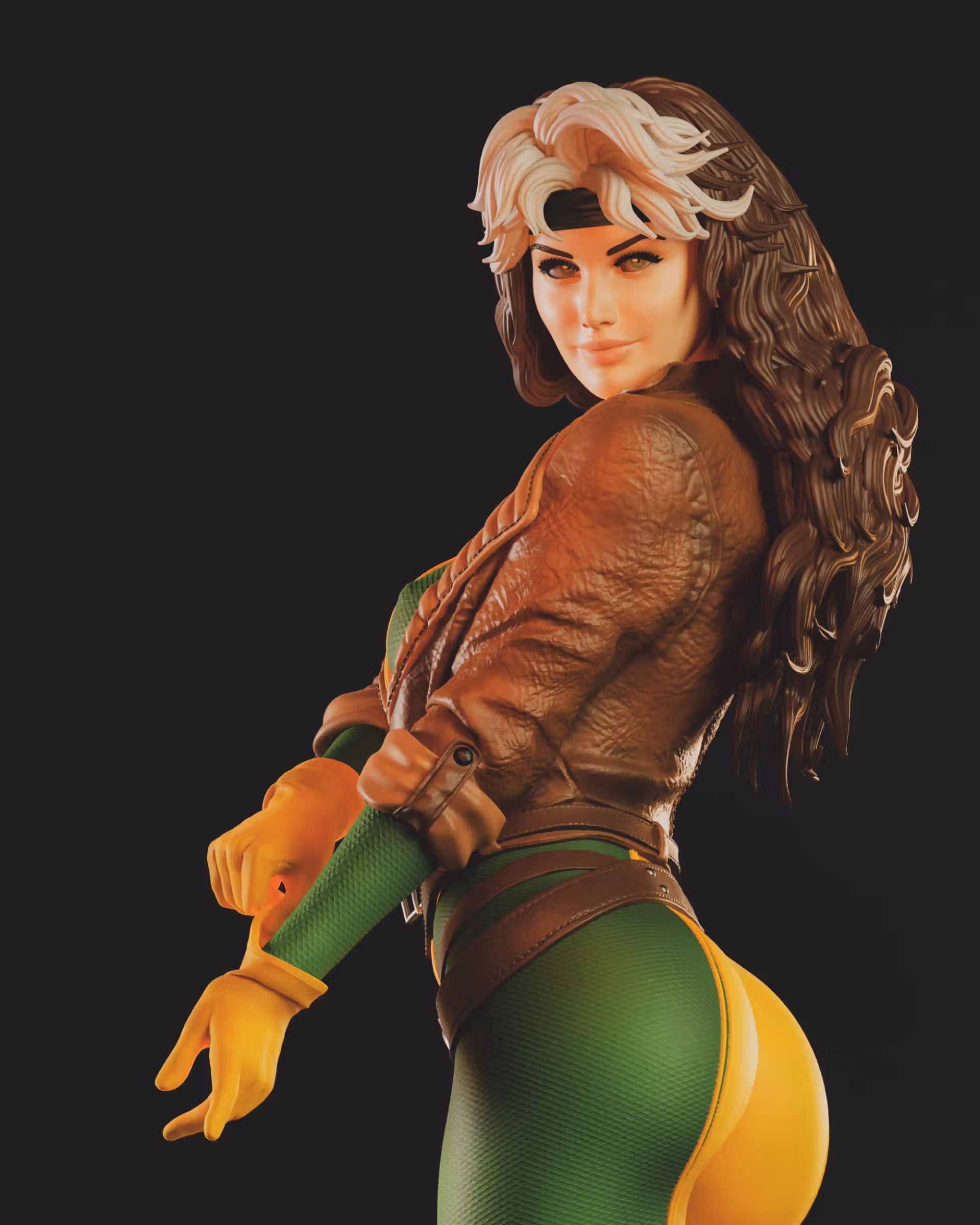Rogue Statue | Marvel Fan Art by Abe3D SFW 3d printed statue,rogue statue,marvel statue,3d printed figure,3d printed