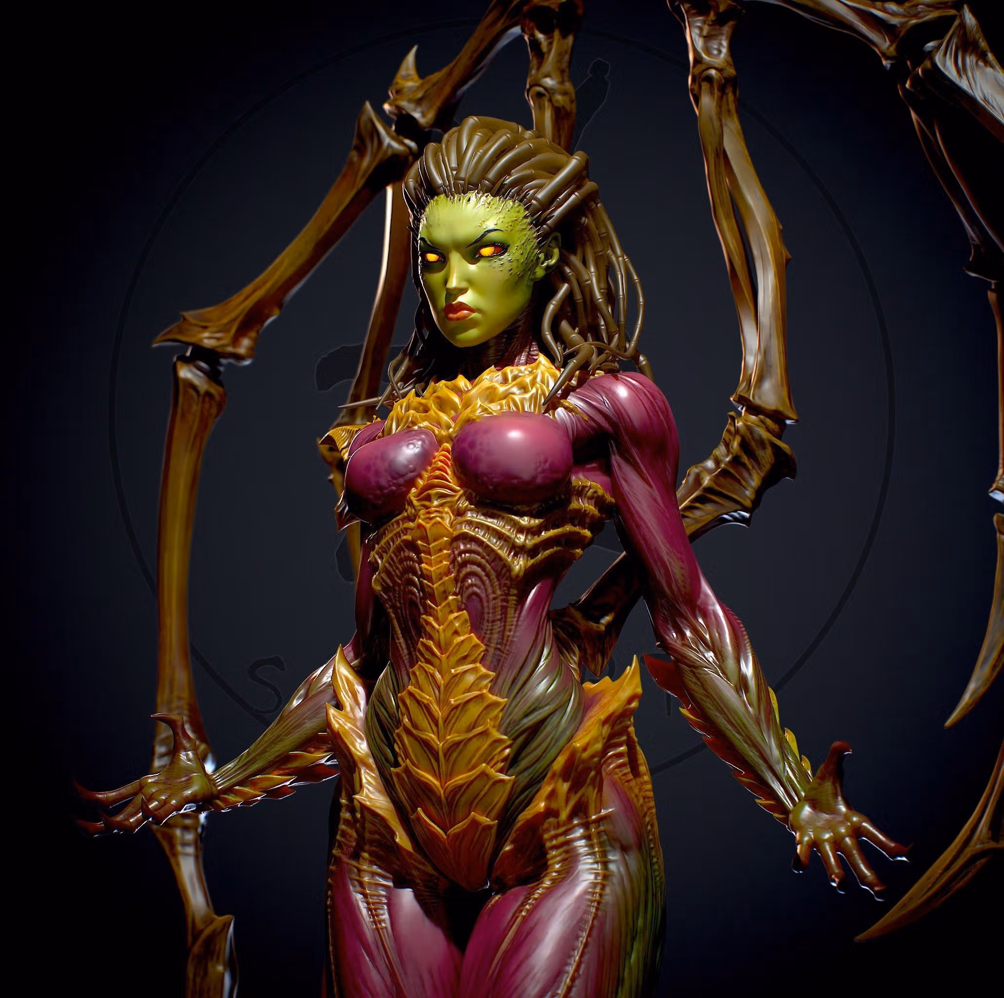 Statua Sarah Kerrigan | StarCraft Fan art di Yan-H SFW 3d printed statue,3d printed,nsfw statue,3d printed figure,Sarah Kerrigan statue,StarCraft statue