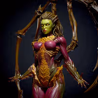 Sarah Kerrigan Statue | StarCraft Fanart von Yan-H SFW 3d printed statue,3d printed,nsfw statue,3d printed figure,Sarah Kerrigan statue,StarCraft statue