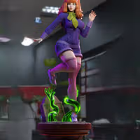 Daphne Blake Statue | Scooby-Doo Fan Art by 3Dmoonn SFW,NSFW 3d printed,3d printed statue,Daphne Blake Statue,Scooby-Doo statue,nsfw statue
