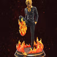 Figura Sanji | One Piece fanart autorstwa Nacho3dSculptor SFW 3d printed,3d printed statue,3d printed figure,Sanji statue,One Piece statue,nsfw statue