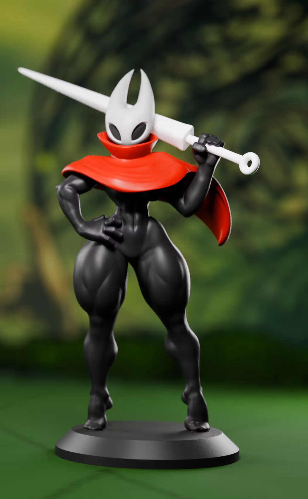 Hornet Statue | Hollow Knight Fan Art by Heraldo Sculpt SFW 3d printed statue,3d printed,Hornet Statue,Hollow Knight Statue