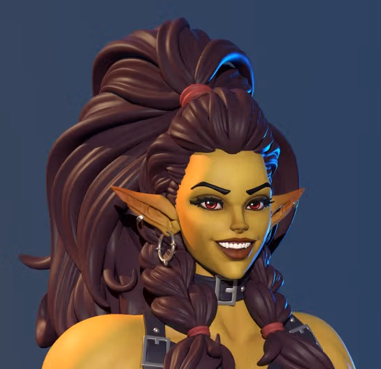 Trisa Orc Dominant Statue | DnD Fanart von Studio Sol Union NSFW,Futa 3d printed statue,3d printed,nsfw statue,futa statue,futa figurines,futanari figurines,futanari statue,3d printed figure,Trisa Orc Dominant Statue ,dnd statue 