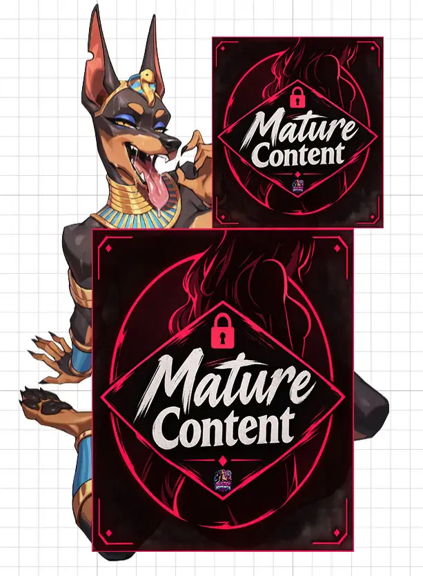 Egyptian Domberman Furry Futa Sticker | Anime Futanari Stickers Ecchi Cartoon Futa futanari sticker,Furry Girl stickers,futa sticker,Egyptian Domberman sticker,nsfw sticker