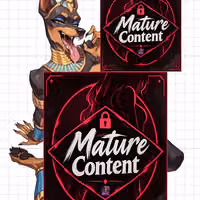 Egyptian Domberman Furry Futa Sticker | Anime Futanari Stickers Ecchi Cartoon Futa futanari sticker,Furry Girl stickers,futa sticker,Egyptian Domberman sticker,nsfw sticker