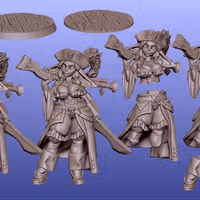 Moxie Goblin Seastrider Miniature | DnD Fan Art by Gaz Minis SFW,NSFW 3d printed,miniature,dnd miniature,Moxie Goblin Seastrider,3d printed miniature,nsfw miniature