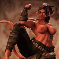 Karlach Statue | Baldur's Gate 3 Fanart von PEACHFIGURE SFW,NSFW 3d printed statue,3d printed,nsfw statue,3d printed figure,Baldur's Gate 3 statue,Karlach statue