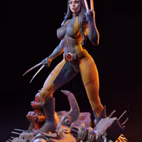 X-23 Statue | Marvel Fan Art by E.S Monster SFW,NSFW 3d printed,3d printed statue,X-23 Statue ,nsfw statue,Marvel statue