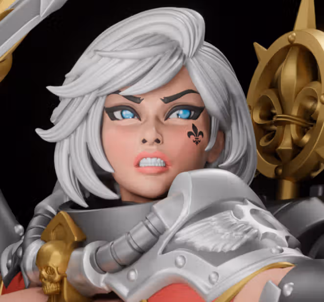 Battle Thick 2 Statue | 40k Fan Art by Digital Dark SFW,NSFW,Futa 3d printed statue,3d printed,nsfw statue,3d printed figure,Battle Thick 2 Statue,Warhammer 40k,futa statue,futa figurines,futanari figurines,futanari statue