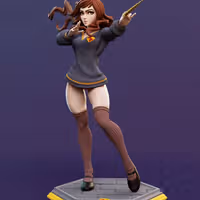 Hermione Granger Statue | Harry Potter Fanart von Dinamuuu3d SFW,NSFW 3d printed statue,3d printed,Hermione Granger Statue ,3d printed figure,nsfw statue,Harry Potter statue