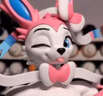 Statua Sylveon Furry | Pokemon Fan art di YLZX3 NSFW 3d printed,3d printed statue,Pokemon Statue ,Sylveon statue,nsfw statue,furry statue