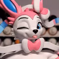 Statua Sylveon Furry | Pokemon Fan art di YLZX3 NSFW 3d printed,3d printed statue,Pokemon Statue ,Sylveon statue,nsfw statue,furry statue