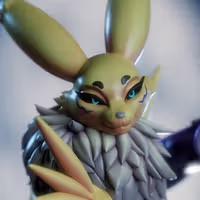 Renamon Furry Tree Statue | Digimon Fan Art by Gatsu SFW,NSFW,Futa 3d printed statue,3d printed,nsfw statue,futa statue,Digimon Statue,Renamon statue,futa figurines,futanari figurines,futanari statue,furry statue
