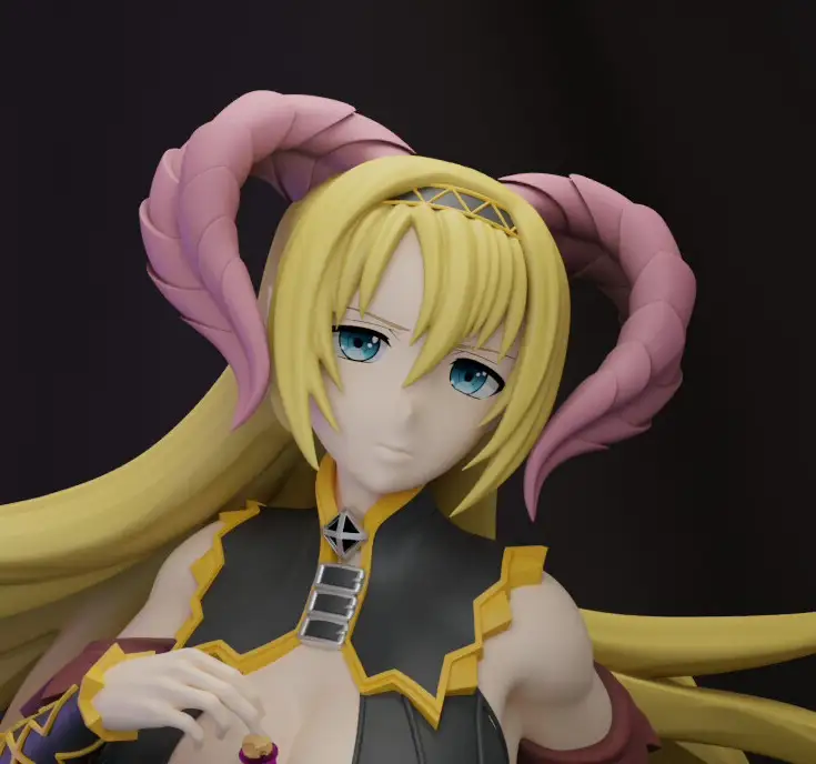 Mammon Statue | Seven Deadly Sins Fan Art by MoonFigures SFW 3d printed,3d printed statue,Mammon Statue,Seven Deadly Sins statue,3d printed figure