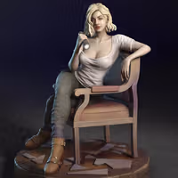 Grace Ashcroft Statue | Residual Evil Fan Art by TorridaMinis SFW,NSFW 3d printed,3d printed statue,nsfw statue,3d printed figure,Grace Ashcroft Statue,Residual Evil Statue
