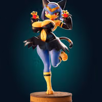 Sekhmet Furry Statue | Palworld Fan Art by Officer Rhu SFW,NSFW,Futa 3d printed statue,3d printed,3d printed figure,Sekhmet Statue,Palworld Statue,nsfw statue
