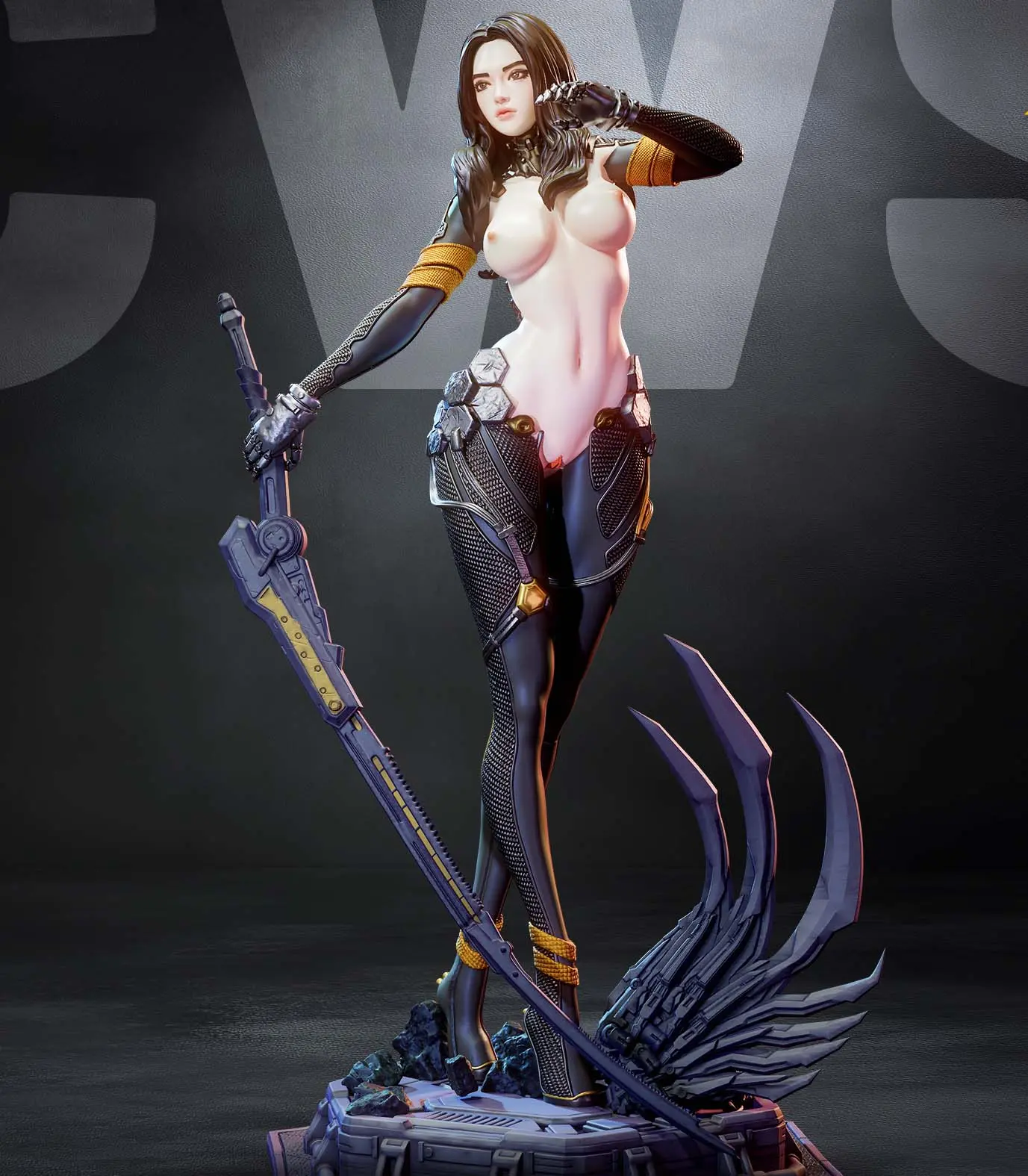 Tachy Statue | Stellar Blade Fanart von CW Studios SFW,NSFW 3d printed statue,Stellar Blade Statue,3d printed,Tachy Statue,3d printed figure,nsfw statue