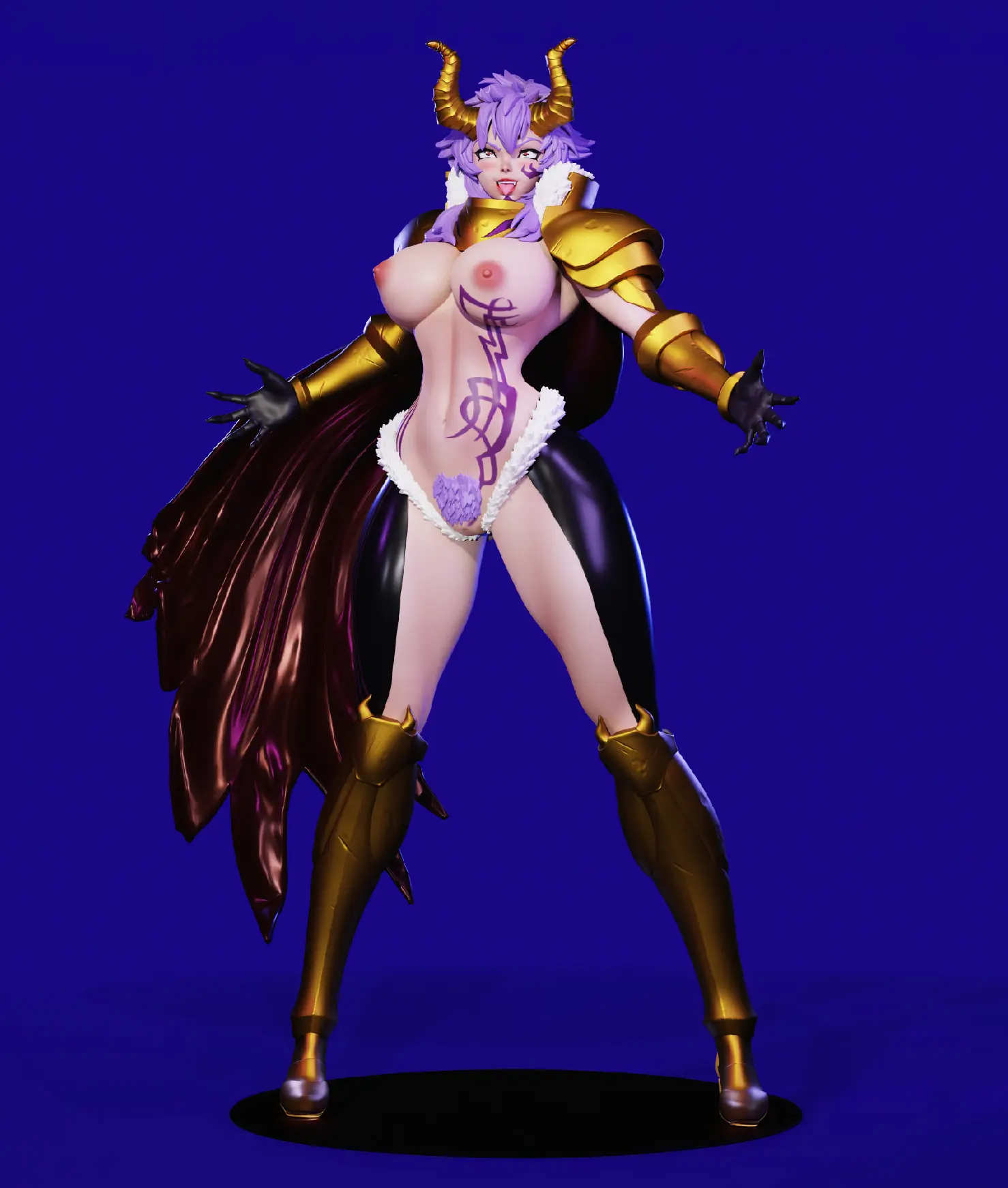 General Chloe Statue | Mahou Kaiju Fan Art by Freyas Fantasys NSFW,Futa 3d printed statue,3d printed,3d printed figure,Mahou Kaiju Statue,General Chloe Statue,nsfw statue,futa figurines,futanari figurines,futanari statue,futa statue