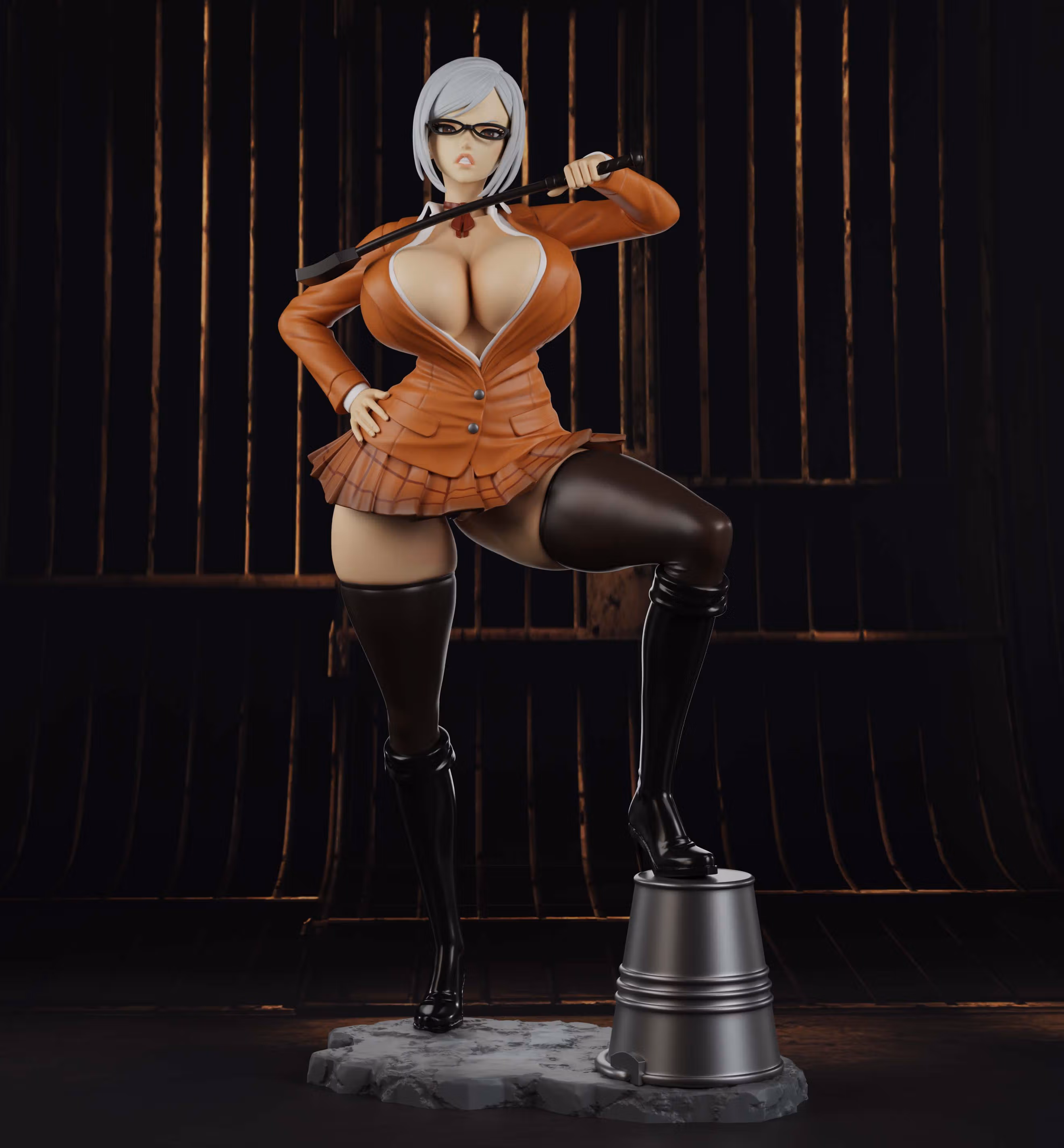 Meiko Shiraki Statue | Prison School Fanart von PolyBitsArt SFW,NSFW 3d printed statue,3d printed,Meiko Shiraki Statue,3d printed figure,Prison School Statue,nsfw statue
