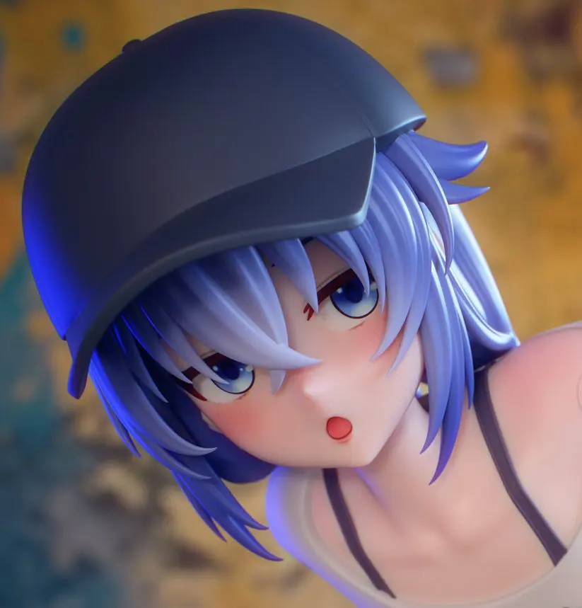 Roxy Urban Statue | Mushoku Tensei Fan Art by EggmaStudios SFW,NSFW 3d printed statue,3d printed,3d printed figure,Roxy Urban Statue,Mushoku Tensei Statue,nsfw statue