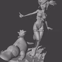 Bundle 6 Miniature Pack Nessa, Jessie, Amy Rose, Misty, Elza, Daisy NSFW 3d printed miniature,3d printed,miniature,sfw miniature,Nessa statue,Jessie statue,Amy Rose statue