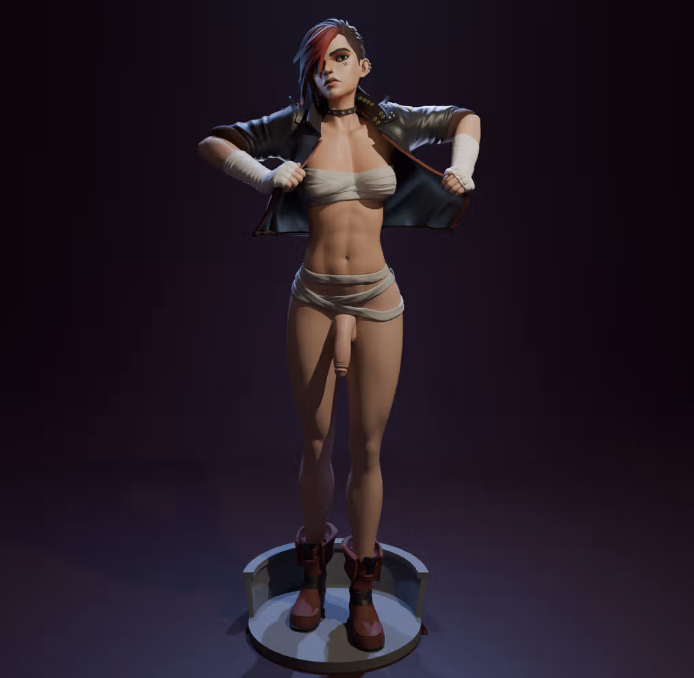 Figura Vi Pitfighter | Arcane Fanart autorstwa FunserviceSTL SFW,NSFW,Futa 3d printed statue,nsfw statue,Arcane statue,Vi Statue,3d printed figure,3d printed,futa figurines,futanari figurines,futanari statue,futa statue