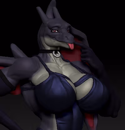 Thicc Charizard Statue | Pokemon Fan Art by MorganMorningstar SFW,NSFW,Futa 3d printed statue,3d printed,3d printed figure,Charizard Statue,Pokemon Statue,futa statue,futa figurines,futanari figurines,futanari statue,nsfw statue
