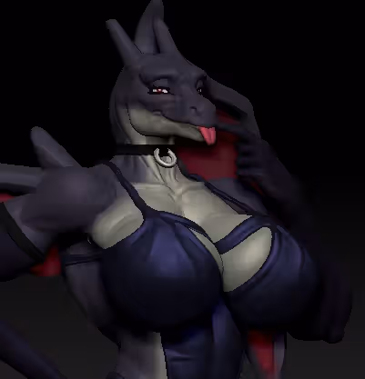 Thicc Charizard Statue | Pokemon Fan Art by MorganMorningstar SFW,NSFW,Futa 3d printed statue,3d printed,3d printed figure,Charizard Statue,Pokemon Statue,futa statue,futa figurines,futanari figurines,futanari statue,nsfw statue