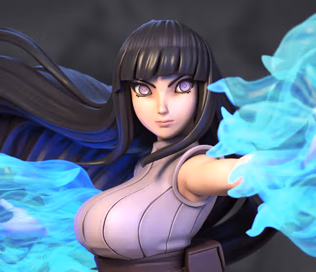 Hinata Statue | Naruto Fan Art by Azerama SFW,NSFW 3d printed,3d printed statue,nsfw statue,Hinata statue,Naruto statue,3d printed figure