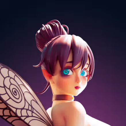 Tinker Bell Goth Girl Statue | Peter Pan Fan Art by Officer Rhu SFW,NSFW,Futa 3d printed,Tinker Bell statue,futa statue,Peter Pan statue,furry statue,nsfw statue,futa figurines,futanari figurines,futanari statue