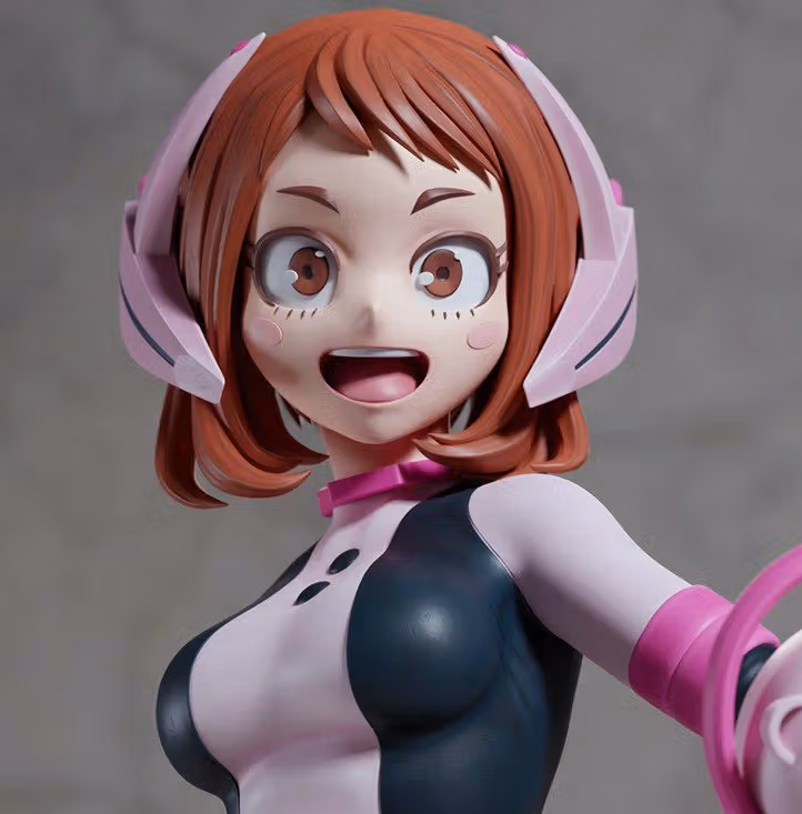 Ochaco Uraraka Statue | My Hero Academia Fan Art by Azerama SFW,NSFW 3d printed,3d printed statue,nsfw statue,Ochaco Uraraka statue,My Hero Academia statue