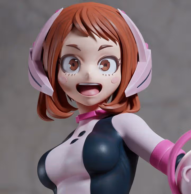Ochaco Uraraka Statue | My Hero Academia Fan Art by Azerama SFW,NSFW 3d printed,3d printed statue,nsfw statue,Ochaco Uraraka statue,My Hero Academia statue