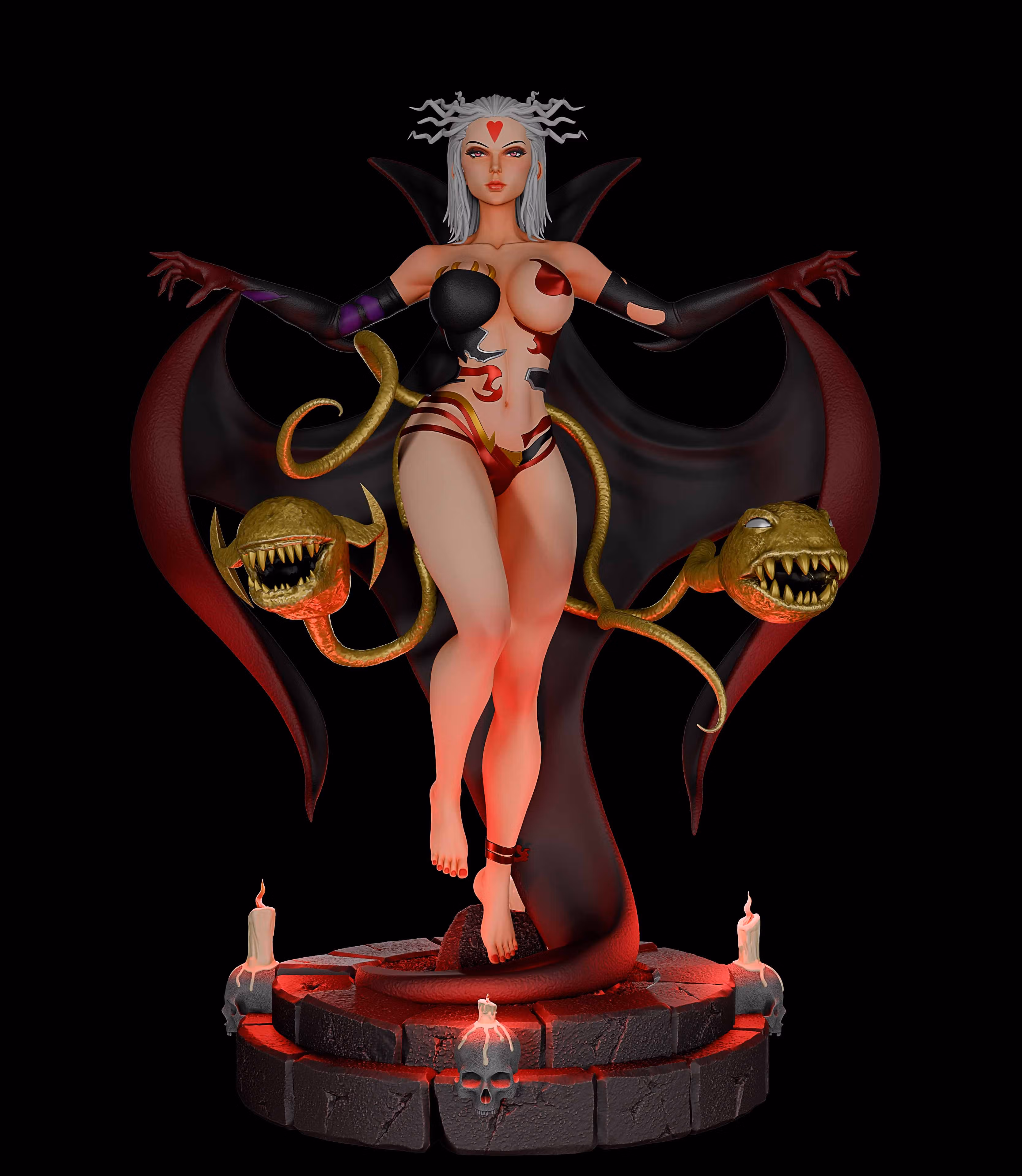 Cloud of Darkness Statue | Final Fantasy Fanart von Momoji3d SFW,NSFW 3d printed statue,3d printed,nsfw statue,Final Fantasy statue,Cloud of Darkness statue