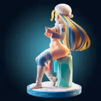 Melony Trainer Ultra Thicc Statue | Pokemon Fan Art by Officer Rhu SFW,NSFW,Futa 3d printed statue,3d printed,nsfw statue,futa statue,Melony Trainer Statue,pokemon statue,futa figurines,futanari figurines,futanari statue