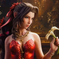 Aerith in Red Dress Statue | Final Fantasy Fan Art by Bulkamancer SFW 3d printed statue,3d printed,Aerith Statue,3d printed figure,Final Fantasy statue
